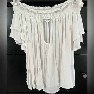 White off the shoulder top Size S/M